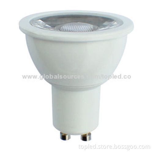 High-efficiency COB 5W GU10 Dimmable LED Spotlight, SGS-certified